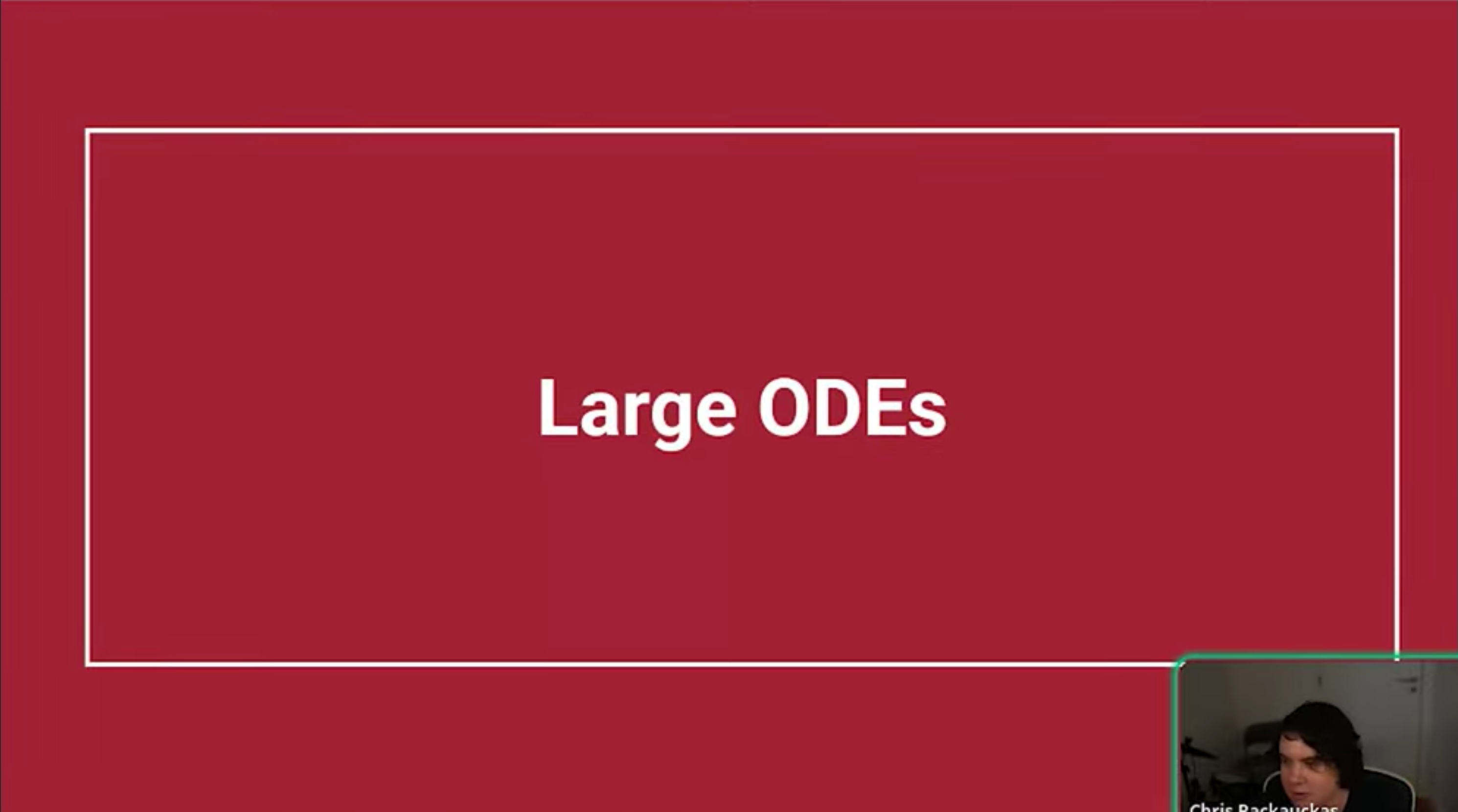 Large ODEs