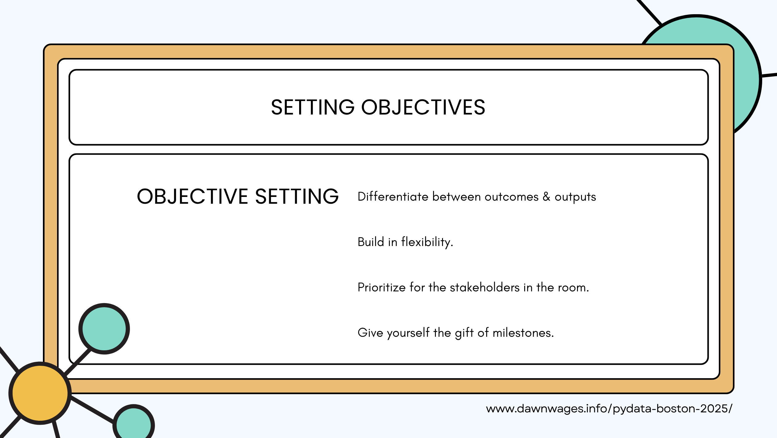 Setting objectives 2