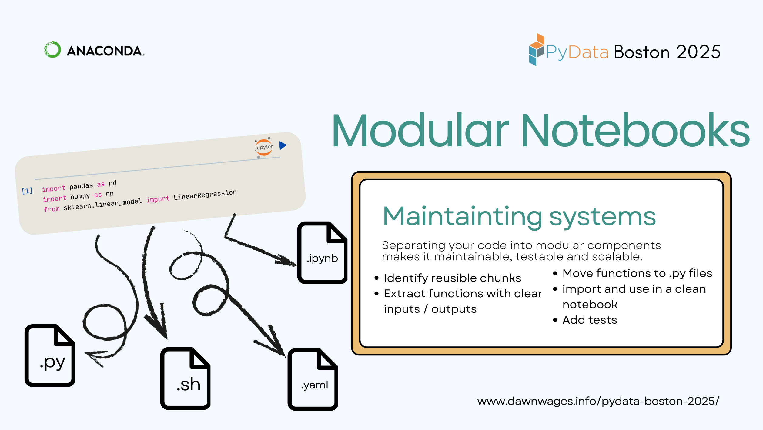 Modular Notebooks