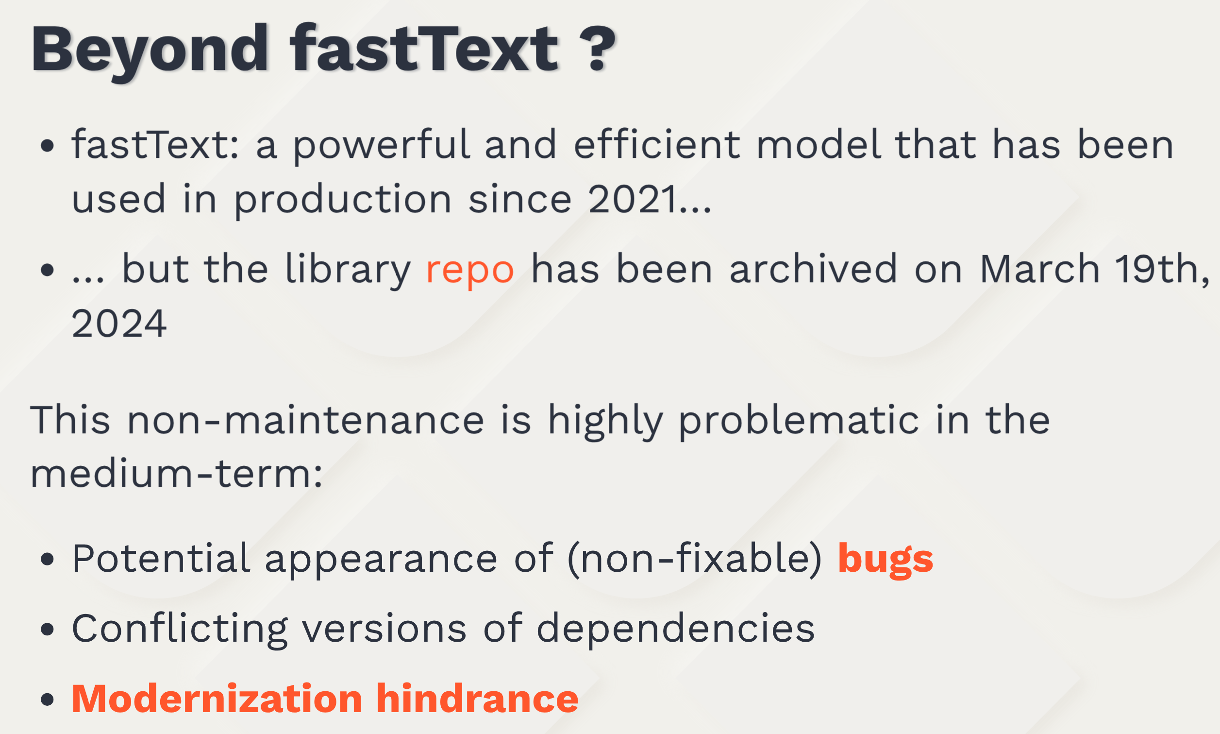 Slide 11 - Beyond fastText