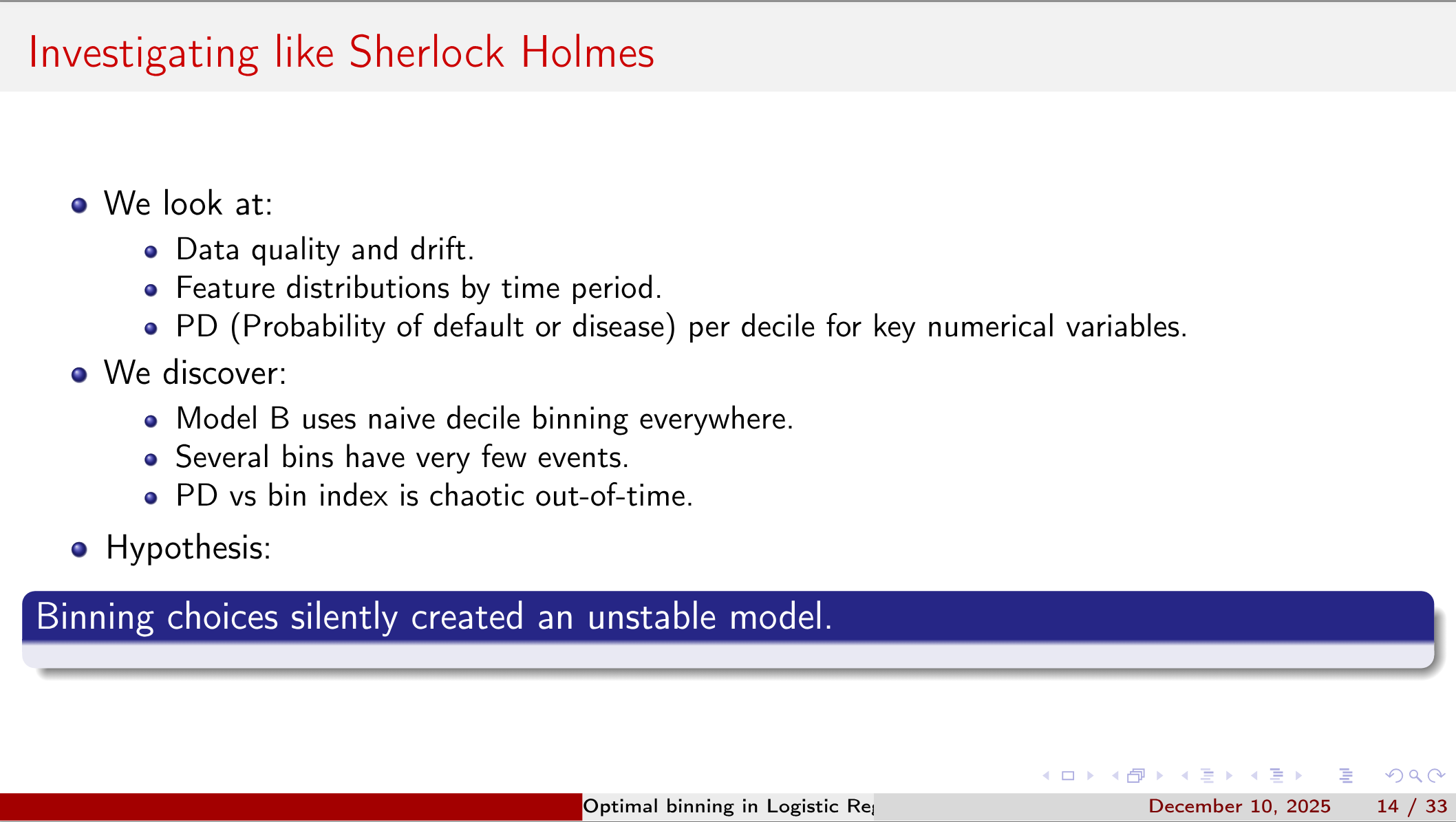 Investigating like Sherlock Holmes