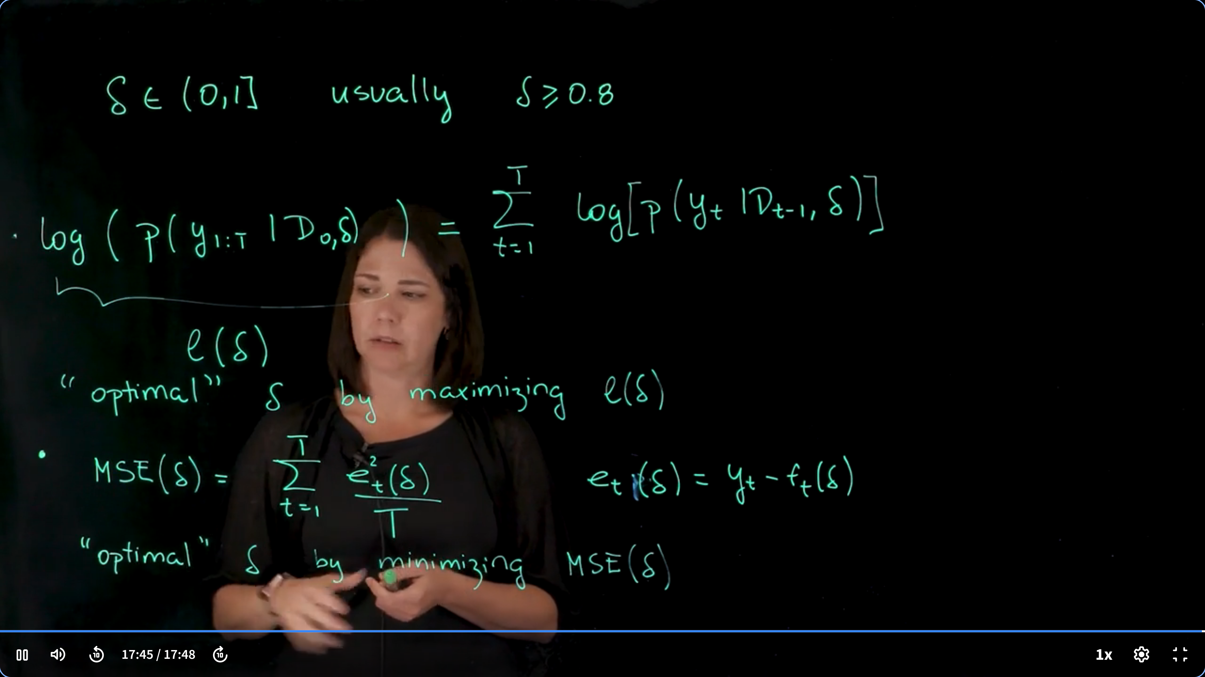 estimating the discount factors
